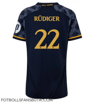 Real Madrid Antonio Rudiger #22 Replika Bortatröja Damer 2023-24 Kortärmad